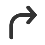 Corner Up Right SVG Icon